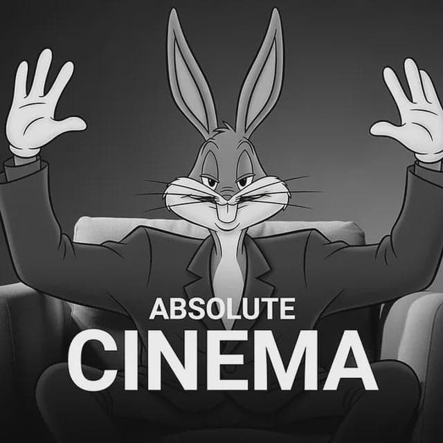 Bugs Bunny Declara Cine Absoluto — meme de Absolute Cinema