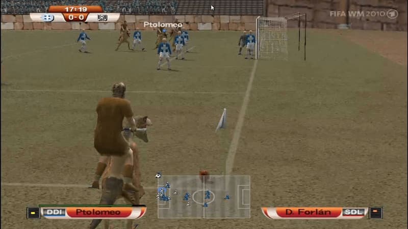 Soldados Antiguos Juegan al FIFA 2010 Contra Uruguay — meme de Ancient Sports Parody