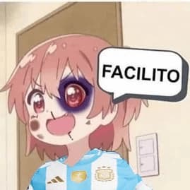 Argentina Jersey Girl Says Facilito — Anime Reaction meme