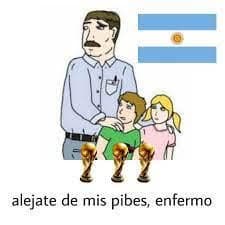 Dad Protects His Kids and Their World Cups — Argentina Futbol meme