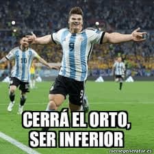 Gol de Julián Álvarez para el 0-1 contra Barcelona en Champions League — Argentina Futbol meme