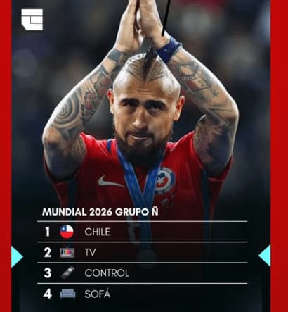 Chile Qualifies for the Couch Group — Argentina Futbol meme