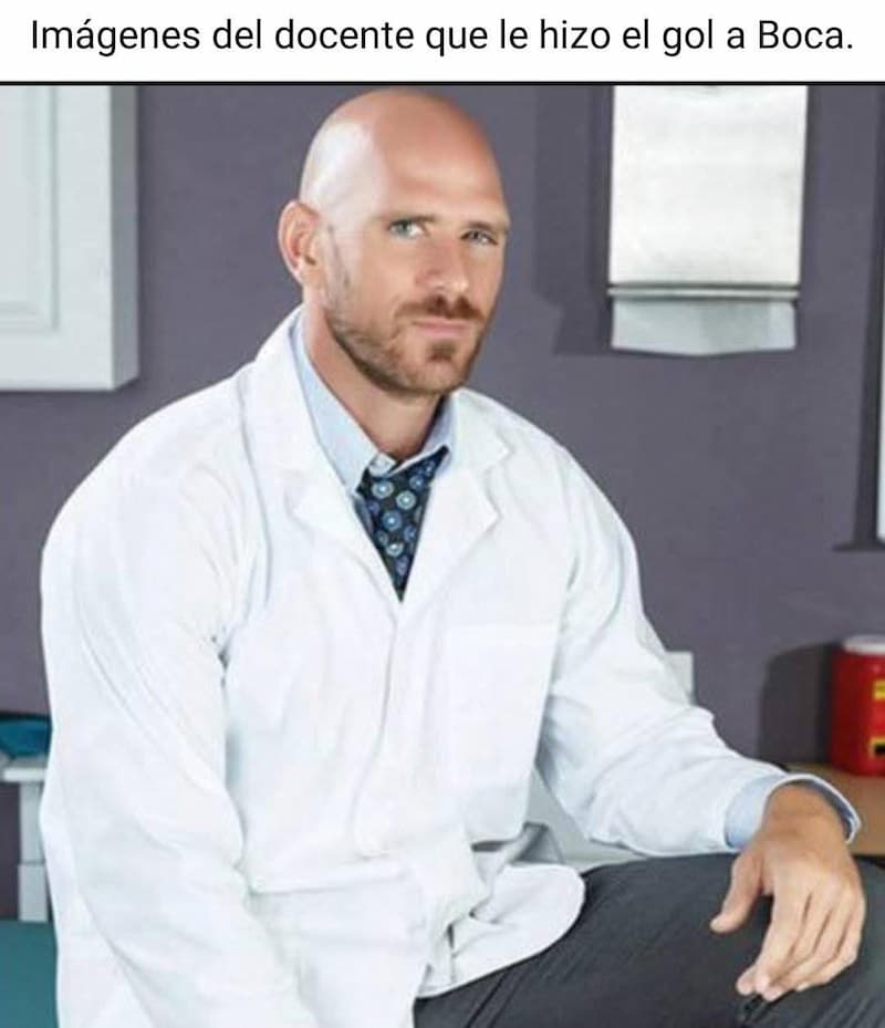 Johnny Sins Teacher Scores Against Boca — Argentina Futbol meme