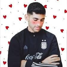 Argentina Fan Blushing With Heart Eyes — Argentina Futbol meme