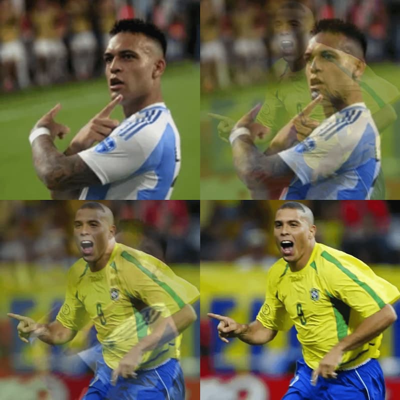 Lautaro Celebration Becomes Ronaldo Pose — Argentina Futbol meme