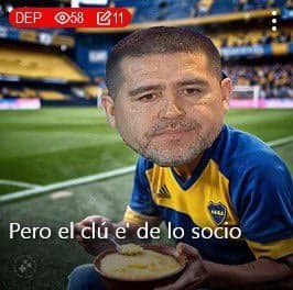 Riquelme and the Members Club Empanadas — Argentina Futbol meme