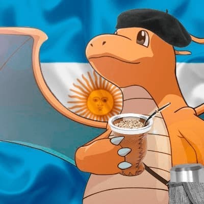 Dragonite Argentino Tomando Mate — meme de Argentina Humor