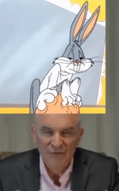 Bugs Bunny Saws Through Adorni's Head