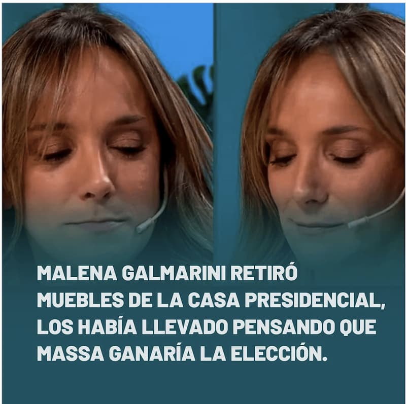 Galmarini Moves Furniture Out Before Massa Loses — Argentina Politics meme