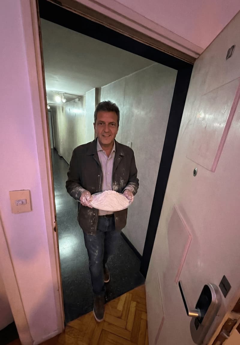 Sergio Massa Covered In Flour — Argentina Politics meme