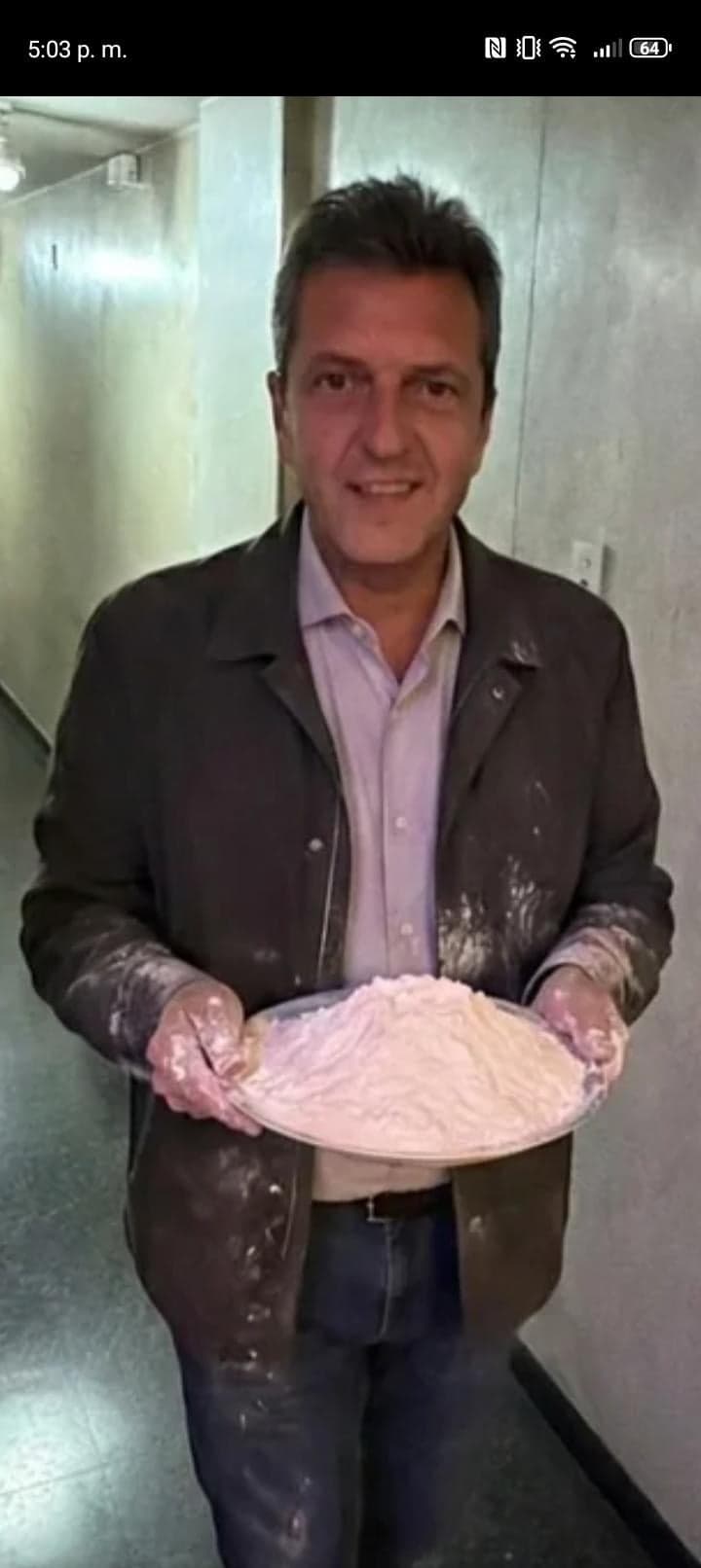 Massa Con Torta Desastre — Argentina Politics meme