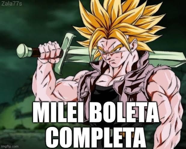 Milei Boleta Completa Trunks — Argentina Politics meme