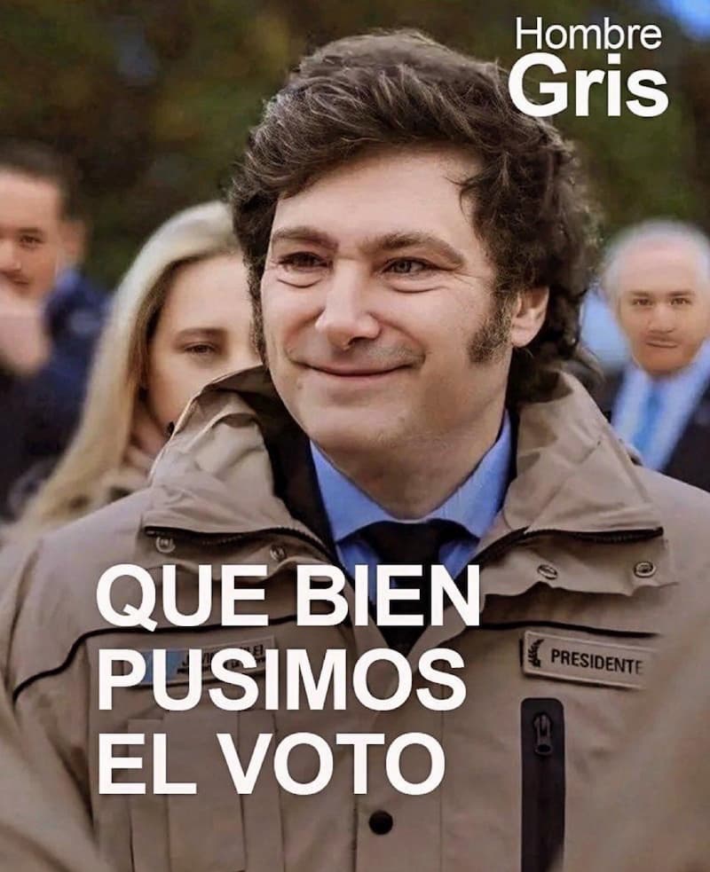 How Well We Cast Our Vote Milei Smug — Argentina Politics meme
