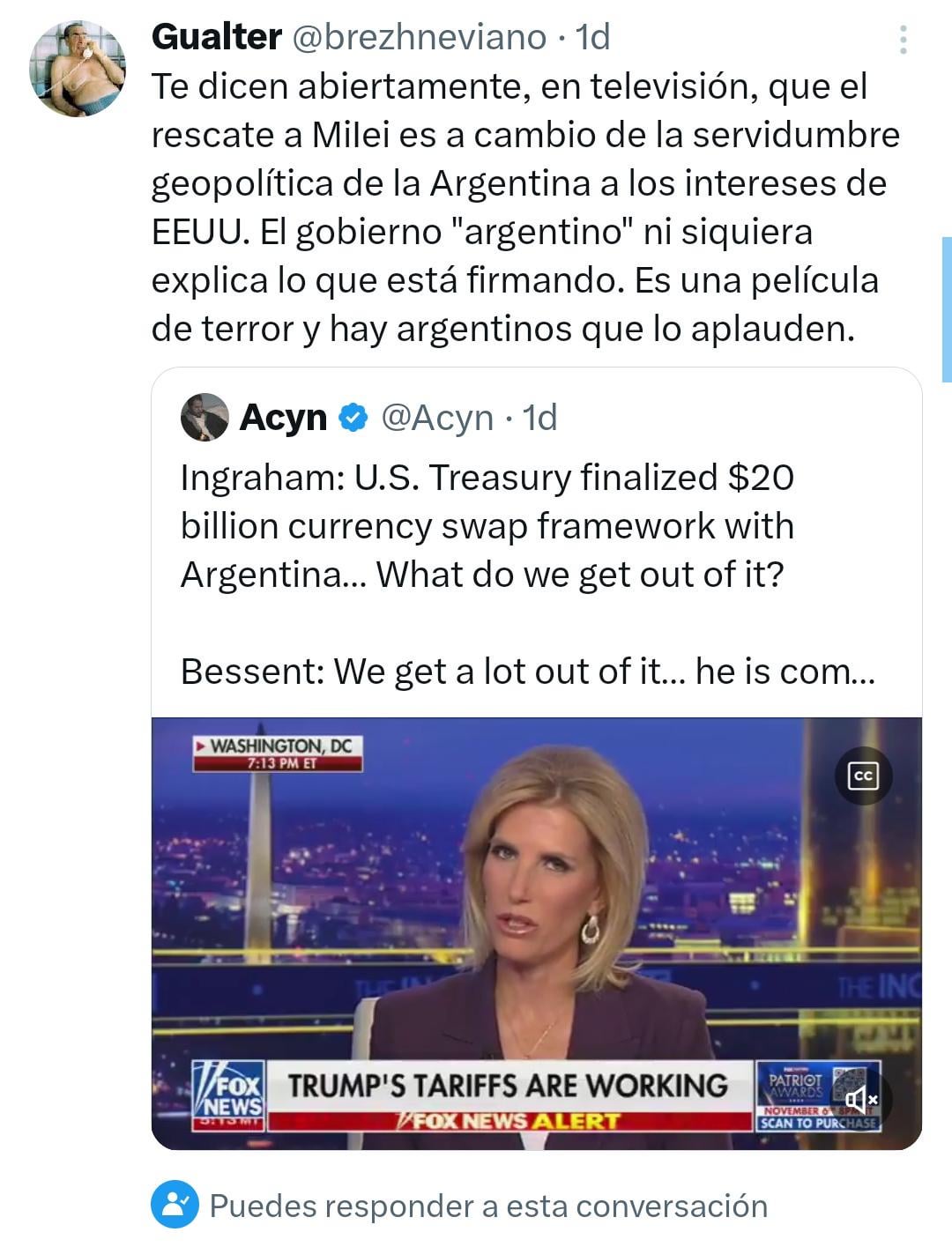 Milei Rescue Deal Fox News