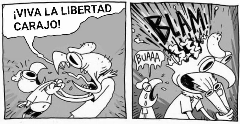 ¡Viva la libertad, carajo! — y la cabeza explota