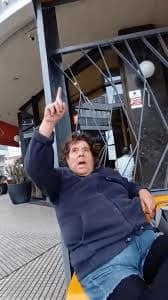 Angry Woman Dramatically Points Upward — Argentina Reaction meme