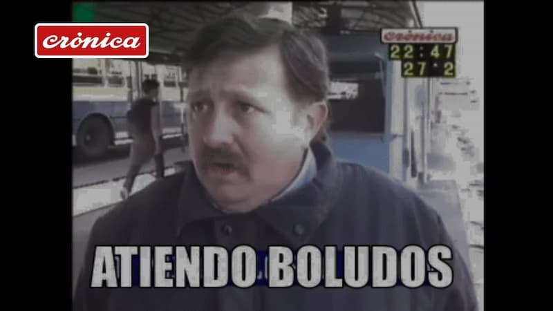 Crónica TV Guy Says I Deal With Idiots — Argentina Tv meme