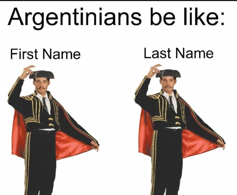 Nombre y Apellido Argento: Son Exactamente Iguales — meme de Argentina