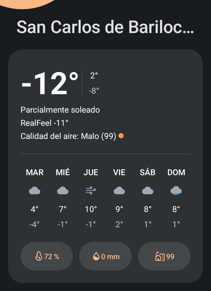 Frío Extremo en Bariloche — meme de Argentina
