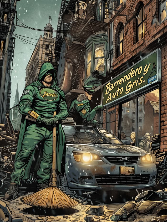 El Barrendero y el Auto Gris: Superhéroes Argento — meme de Argentina