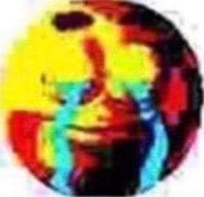 El Emoji De Risa Cocinado Más Allá Del Reconocimiento — meme de Deep Fried Emoji