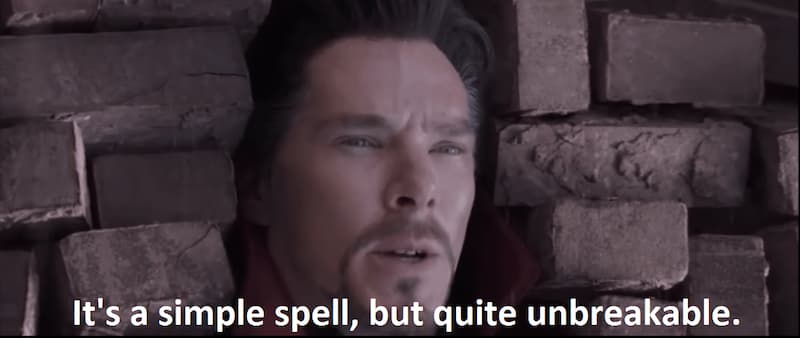 Doctor Strange's Simple Yet Unbreakable Spell