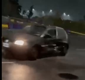 Car Loses Its Mind Drifting at Night — Drift Car Reaction meme