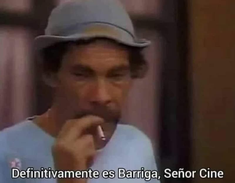 Don Ramón Smokes and Thinks of Barriga — El Chavo Del Ocho meme