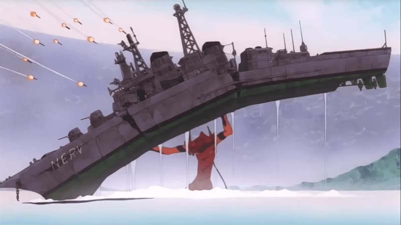 Evangelion NERV Ship Holding — Evangelion meme