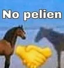 Spirit el Caballo Dice No Pelen — meme de Handshake Meme