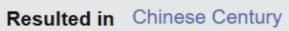 Resulted In Chinese Century