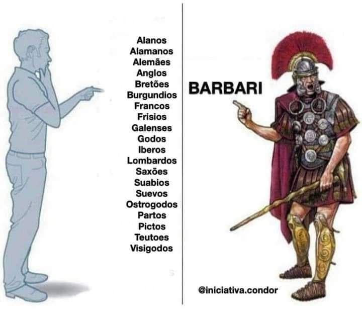 El Soldado Romano Llama a Todos Bárbaros — meme de History Meme