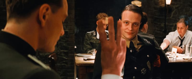 Three Fingers Reveal The Tavern Spy — Inglourious Basterds meme