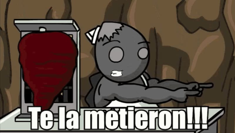 Killer Bean Señala Que Te La Metieron — meme de Killer Bean