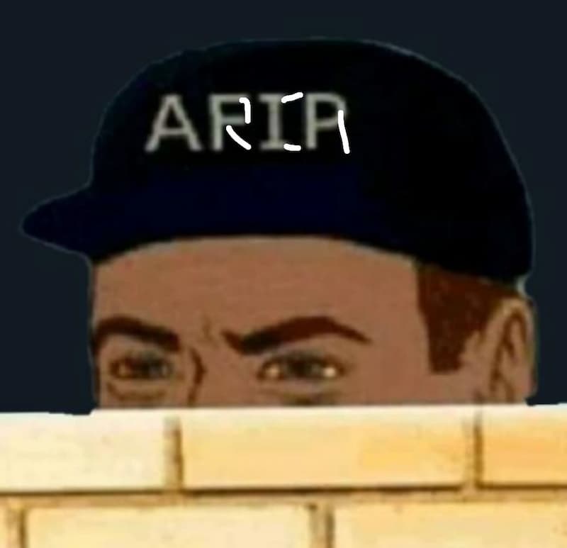ARIP Kilroy Espiando por Encima de la Pared