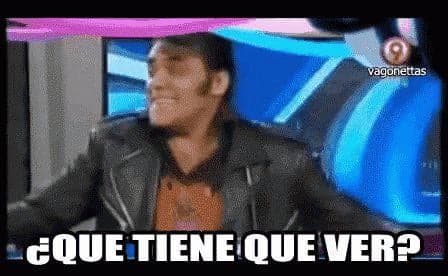 Tipo confundido pregunta ¿Qué tiene que ver? — meme de Latin Tv Reaction