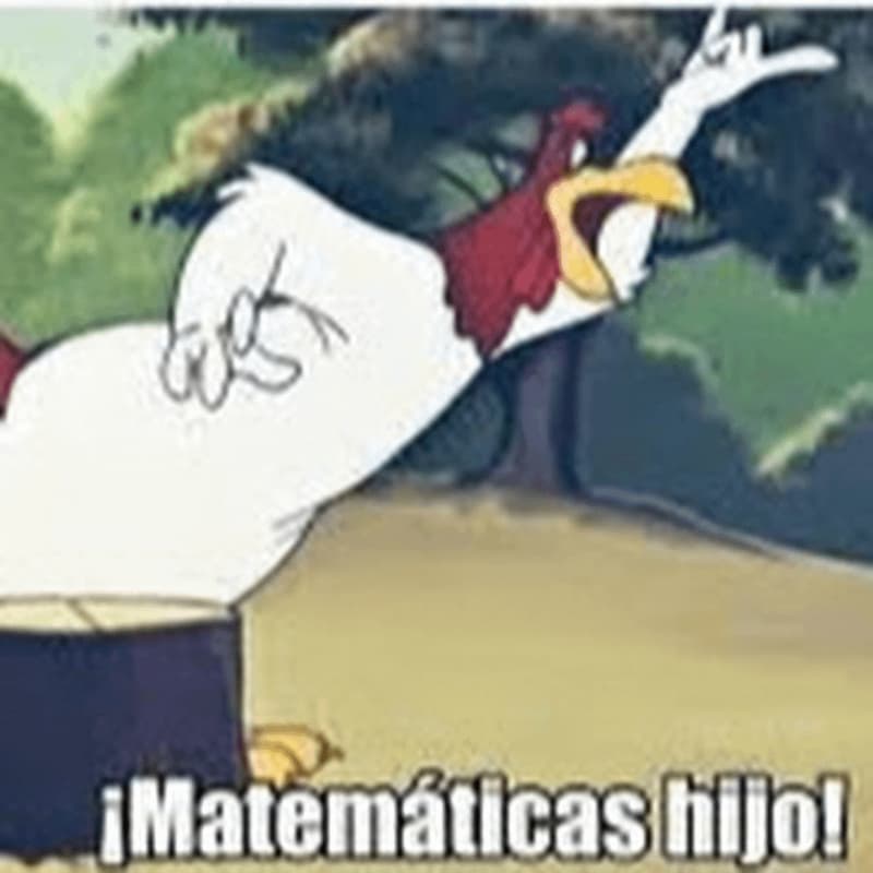 Foghorn Leghorn grita ¡Matemáticas, hijo! — meme de Looney Tunes