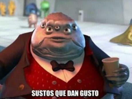 Waternoose Aprueba los Sustos que Dan Gusto — meme de Monsters Inc