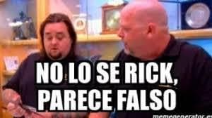 Raro avistamiento de la primer patente nueva  — Pawn Stars meme