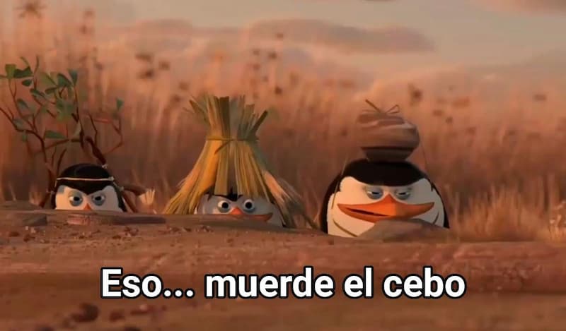 Tranqui la policía paseando — Penguins Of Madagascar meme
