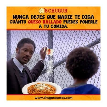 Nunca Dejes que te Limiten el Queso Rallado — meme de Pursuit Of Happyness Reaction