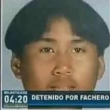 Pachero Detenido Mugshot — Reaccion Espanol meme