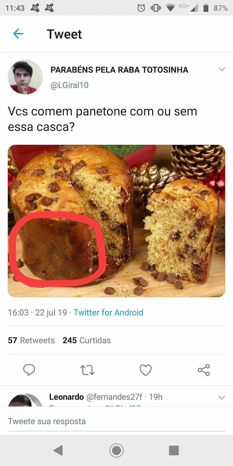 Panetone Com Ou Sem Casca — Reaccion Portugues meme