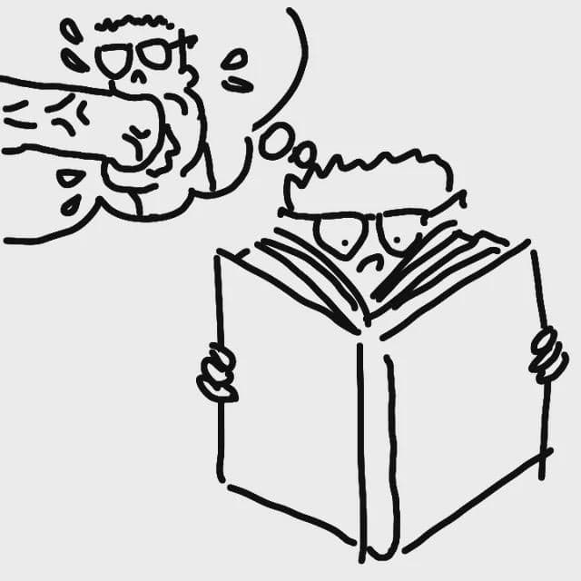 Calmly Reading While Being Yelled At