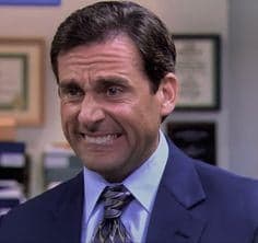Michael Scott Smiling — Reaction meme