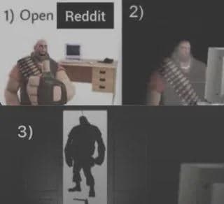 Reddit Scrolling Away From Responsibilities — meme de Reaction
