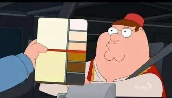 Peter Griffin Color Swatch — meme de Reaction