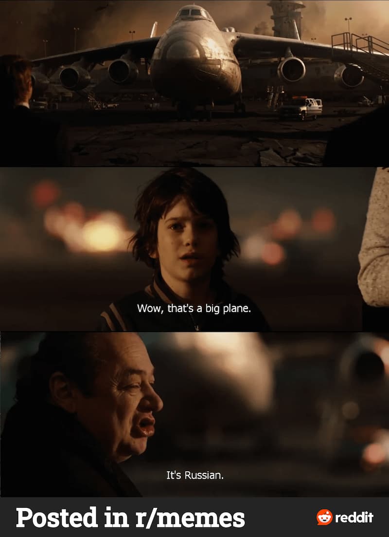 Wow That's A Big Plane — Reaction meme