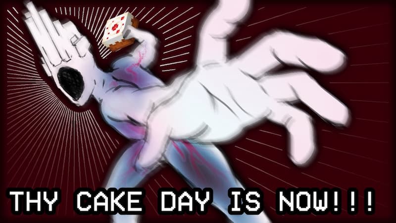 La Cabeza de Torta de Minecraft te Exige tu Cake Day — meme de Reddit Cake Day