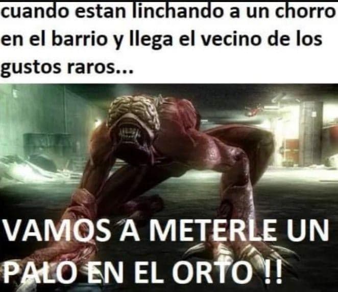 El Licker Llega Para El Vecino Con Gustos Raros — meme de Resident Evil Reaction